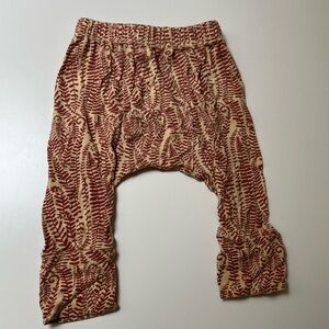 Kate Quinn Red and Cream Patterned Panda Pants